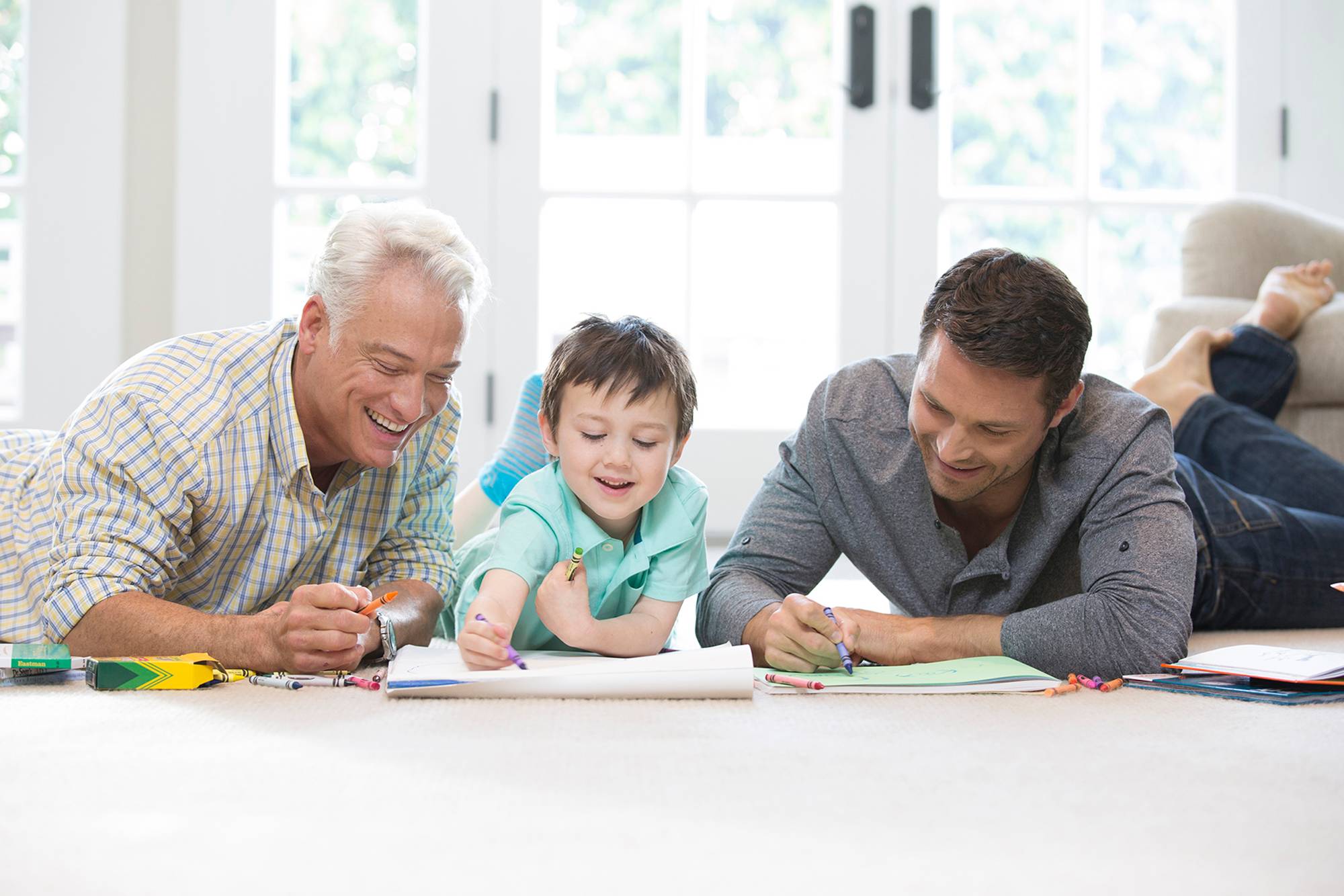 3 generations of men carrier