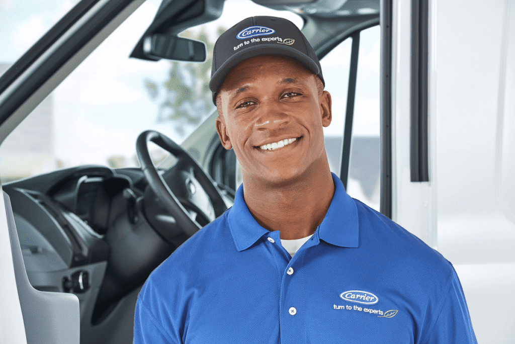 HVAC tech near van
